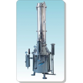 上海三申600L不锈钢塔式蒸汽重蒸馏水器TZ600