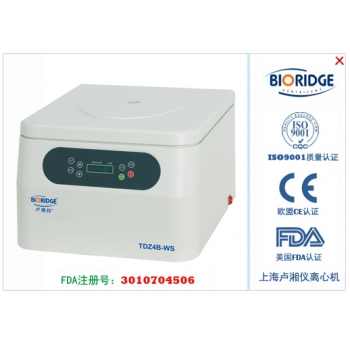 上海卢湘仪TDZ4B-WS 低速台式离心机